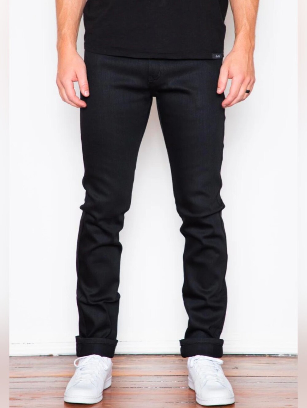 NWOT Naked & Famous Easy Guy Black Power Stretch Jeans 36 Japanese Denim